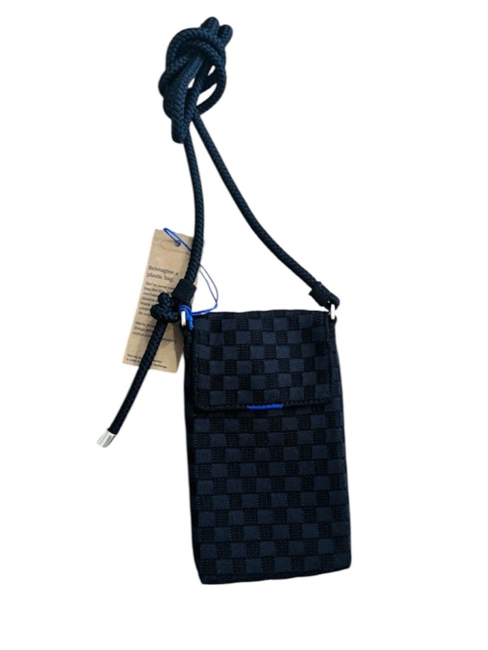 Rothy’s  The Phone Crossbody in 
Black Sand NEW